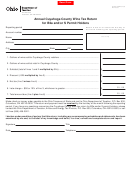 Form Alc 210 B2a/s (a) - Annual Cuyahoga County Wine Tax Return For B2a And/or S Permit Holders
