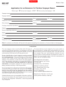 Form 993 Nt - Application For An Extension To File New Taxpayer Return