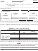 Tax Form 913 Ex - Return Of Exempt Personal Property Located In An Enterprise Zone Or Hazardous Substance Reclamation Area
