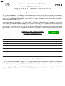 Form Eoo - Alabama Taxpayer E-file Opt Out Election Form - 2014