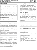 Instructions For Arizona Form 141az Ext - 2013