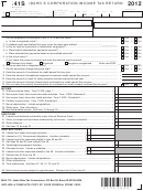 Form 41s - Idaho S Corporation Income Tax Return - 2012