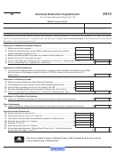 Arizona Schedule A - Itemized Deduction Adjustments - 2013