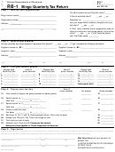 Fillable Form Rb-1 - Bingo Quarterly Tax Return Printable pdf