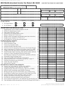 Form Mi-1040x - Michigan Amended Income Tax Return
