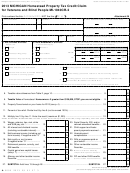 Form Mi-1040cr-2 - Michigan Homestead Property Tax Credit Claim For Veterans And Blind People - 2013