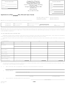 Form Com/att-009 - Application For A Class Beer, Wine And Liquor License
