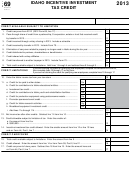 Form 69 - Idaho Incentive Investment Tax Credit - 2013