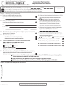 Form Il-1065-x - Amended Partnership Replacement Tax Return - 2013