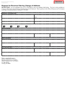 Form 3875 - Request For Revenue Sharing Change Of Address