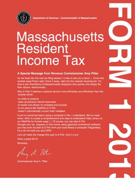 Massachusetts Tax Forms Fillable Pdf Printable Forms Free Online