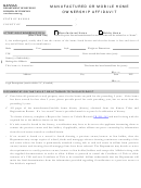 Form Tr-64 - Manufactured Or Mobile Home Ownership Affidavit