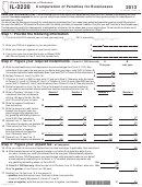 Form Il-2220 - Computation Of Penalties For Businesses - 2013