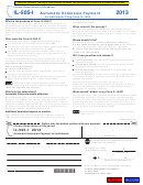 Form Il-505-i - Automatic Extension Payment - 2013