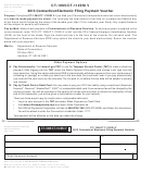 Form Ct-1065/ct-1120si V - Connecticut Electronic Filing Payment Voucher - 2013