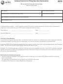 Form In-opt - Indiana Electronic Filing Opt-out Declaration - 2013