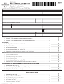 Fillable Form 510 Schedule K-1 - Maryland Pass-Through Entity - 2011 Printable pdf