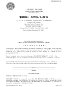 Dor Form 82059 - Property Tax Form - Private Car Companies - 2014