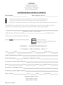 Form Tr-59 - Odometer Disclosure Statement