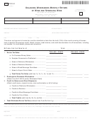 Form Alc 50010 - Oklahoma Winemakers Monthly Return Of Wine And Sparkling Wine