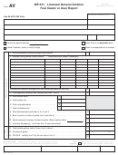 Form Mf-011 - Licensed General Aviation Fuel Dealer Or User Report