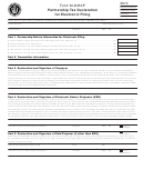 Form M-8453p - Partnership Tax Declaration For Electronic Filing - 2013
