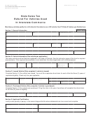 Form Dr 0202 - State Sales Tax Refund For Vehicles Used In Interstate Commerce