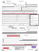 Form Rev-276 - Application For Extension Of Time To File
