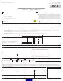Form Boe-519-pc - Annual Report Of Private Railroad Cars - 2013