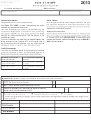 Form Ct-1120fp - Film Production Tax Credit - 2013