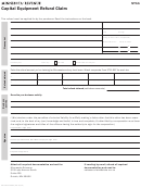 Fillable Form St11 - Capital Equipment Refund Claim Printable pdf
