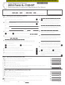 Form Il-1120-st - Small Business Corporation Replacement Tax Return - 2014