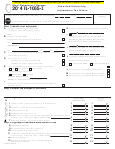 Form Il-1065-x - Amended Partnership Replacement Tax Return - 2014