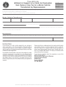 Form Mvu-30 - Affidavit In Support Of A Claim For Exemption From Sales Or Use Tax For A Motor Vehicle Transferred By Repossession
