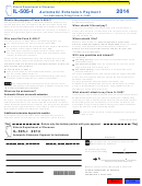 Form Il-505-i - Automatic Extension Payment - 2014