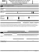 Form 8945 - Ptin Supplemental Application For U.s. Citizens Without A Social Security Number Due To Conscientious Religious Objection