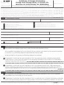 Fillable Form W-8imy - Certificate Of Foreign Intermediary, Foreign Flow-Through Entity, Or Certain U.s. Branches For United States Tax Withholding - 2006 Printable pdf