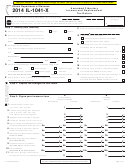 Form Il-1041-x - Amended Fiduciary Income And Replacement Tax Return - 2014