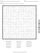 Level 6 Word Search Puzzle Template