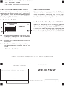 Form Ri-1096v - Pass-through Withholding Return Payment - 2014