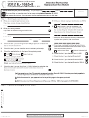 Form Il-1065-x - Amended Partnership Replacement Tax Return - 2012