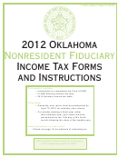 Form 513nr - Oklahoma Nonresident Fiduciary Return Of Income - 2012