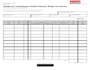 Form 3780 (schedule 15a) - Terminal Operator Schedule Of Receipts - Michigan Terminals Only