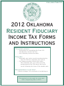 Form 513 - Oklahoma Resident Fiduciary Return Of Income - 2012
