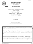 Dor Form 82051 - Property Tax Form - Railroad Companies - 2014