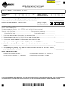 Fillable Form Afcr - Alternative Fuel Credit - 2012 Printable pdf