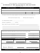 Form Rpd-41138 - Extension Of Time To File For Oil And Gas Taxes