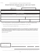 Form Rpd-41137 - Registration Update For Oil And Gas Taxes