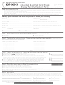 Form Idr-909-x - Amended Qualified Solid Waste Energy Facility Payment Form