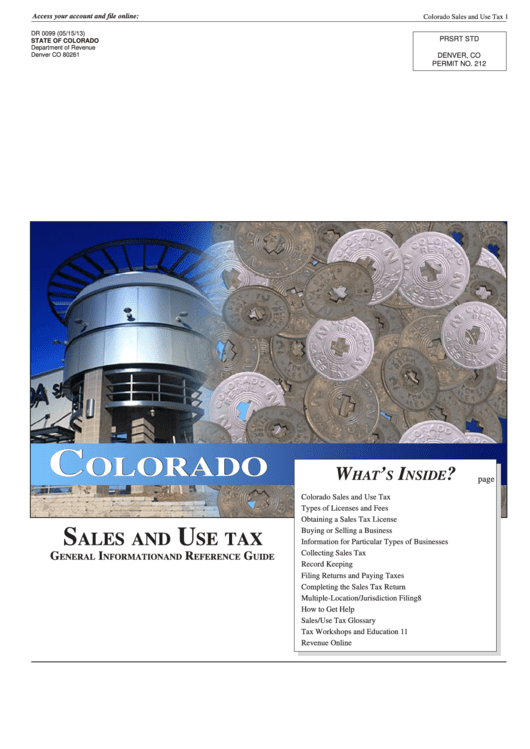 Sales And Use Tax General Information And Reference Guide Printable pdf
